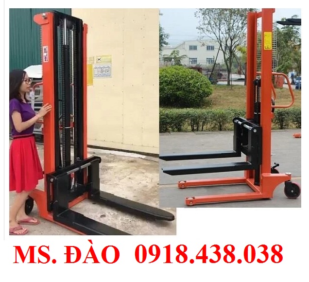 Xe nâng tay cao 1-2 tấn nâng cao 1.6m 2m 2.5m 3m nhập khẩu giá rẻ